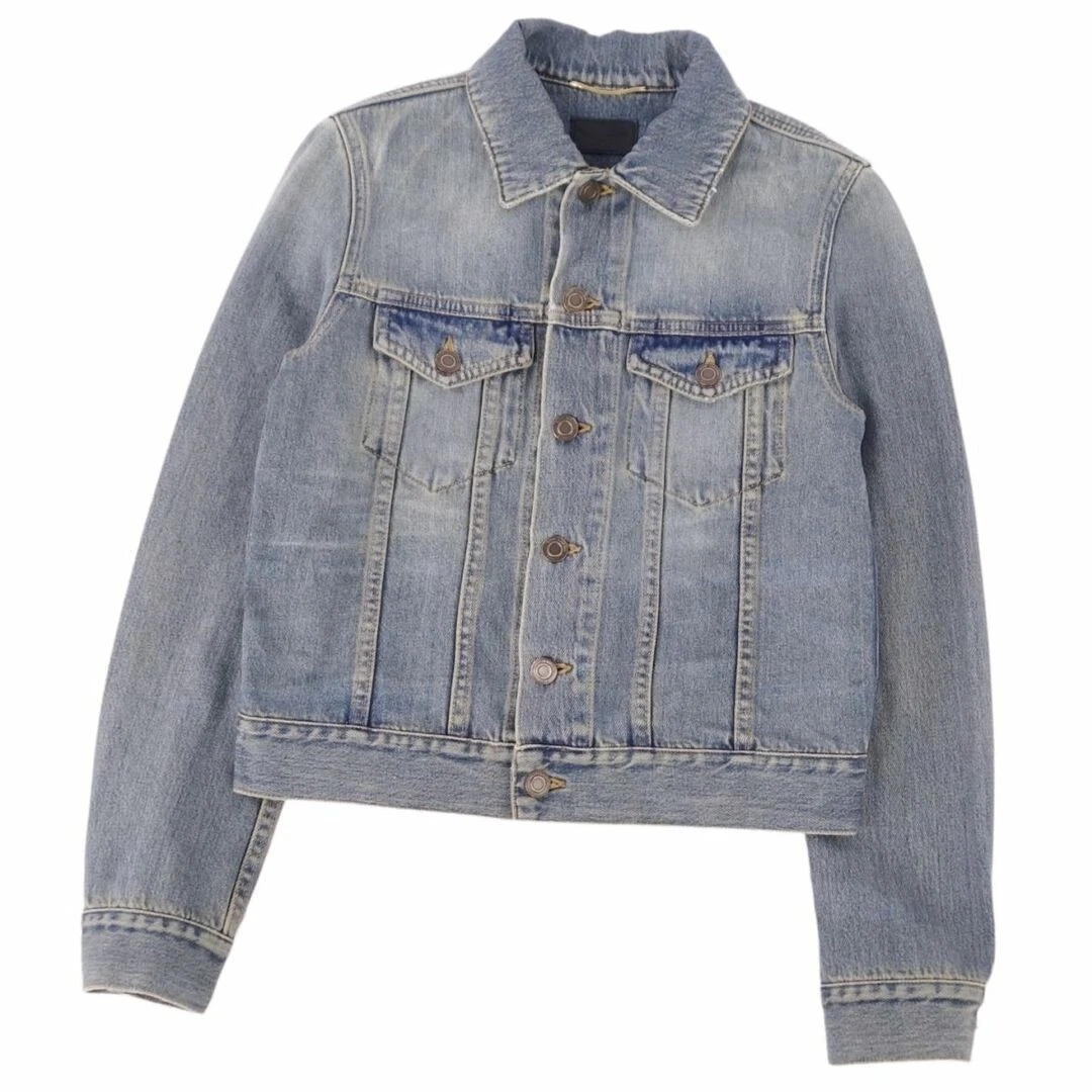 SAINT LAURENT (YSL) Giacca Saint Laurent Paris denim cotone donna M blu indaco usata MOLO 0