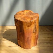 Holz Beistell-Hocker aus Teakholz ca. 30 x 40 cm Pflanzen-Hocker wohnfreuden
