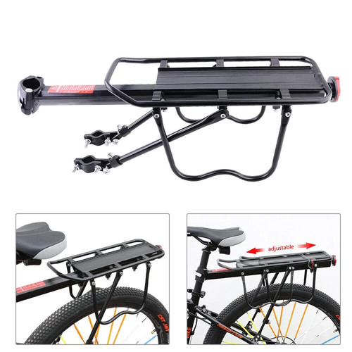 Aluminum Alloy Bicycle Rear Pannier Rack Carrier Bag Luggage Cycle Mountain Bike - Picture 7 of 12