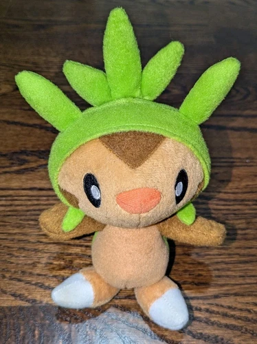 Nintendo Pokemon XY Chespin Plush Toy Stuffed Animal 9" Tomy 2013 Leaf Vintage