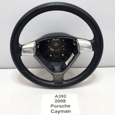  05-08 Oem Porsche Cayman S 987 Boxster Driver Steering Wheel Leather Gray