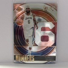 2021-22 Panini Select Select Numbers LeBron James #6