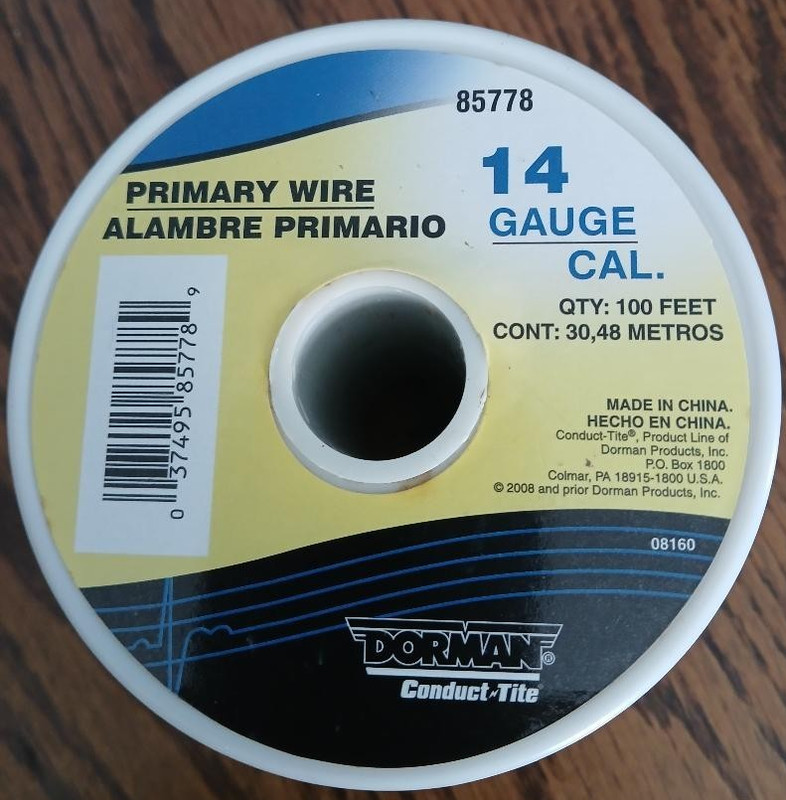 Dorman 14 gauge primary wire - 100 feet - Black