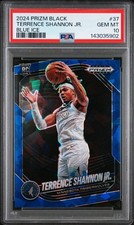 2024 Prizm Black 37 Terrence Shannon Jr. Blue Ice /125 Rookie RC PSA 10 GEM MINT