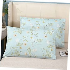 Floral Print Pattern Pillowcases Cotton Decorative Pillow Covers King Color-16