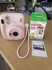 Fujifilm Instax Mini 11 Instant Film Camera Pink TESTED w/Film 2 Pack 20 Expos
