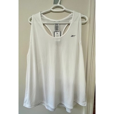 Reebok Athletic Tank White Women's 3X