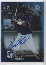 2016 Bowman Chrome Prospect Blue Refractor 1/150 Ruddy Giron #CPA-RG Auto 5j0