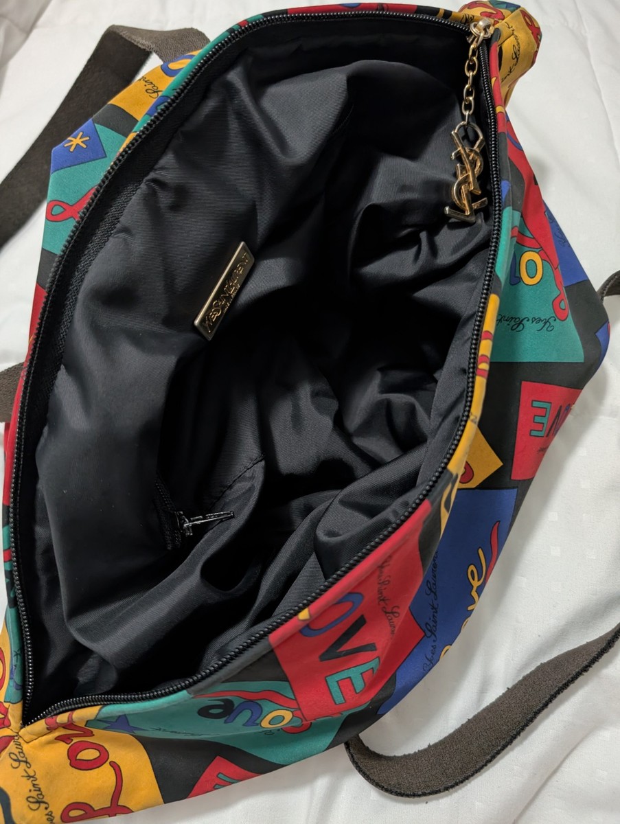 Authentic Vintage YSL Yves Saint Laurent Love Letter Top Handle