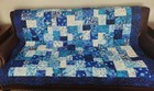 Homemade Quilt  60" x  69"     POPPY SKIES — photo 5
