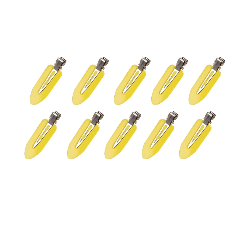 10Pcs/Set No Crease Basic Hair Clips for Women Girls Hair Styling Makeup No Bend