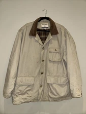High Sierra XL Tan Vintage Chore Barn Coat Jacket, 100% Cotton, Corduroy Collar