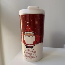 Christmas Themed Ceramic Tumbler 480ml With Sipping lid
