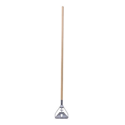 Quick Change Metal Head Mop Handle For No. 20 And Up Heads, 62'' Wood Handle