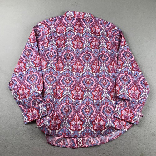 Talbots Shirt Women 18W Multicolor Floral Non Iron Button Up Long Sleeve Top NWT - Picture 5 of 11