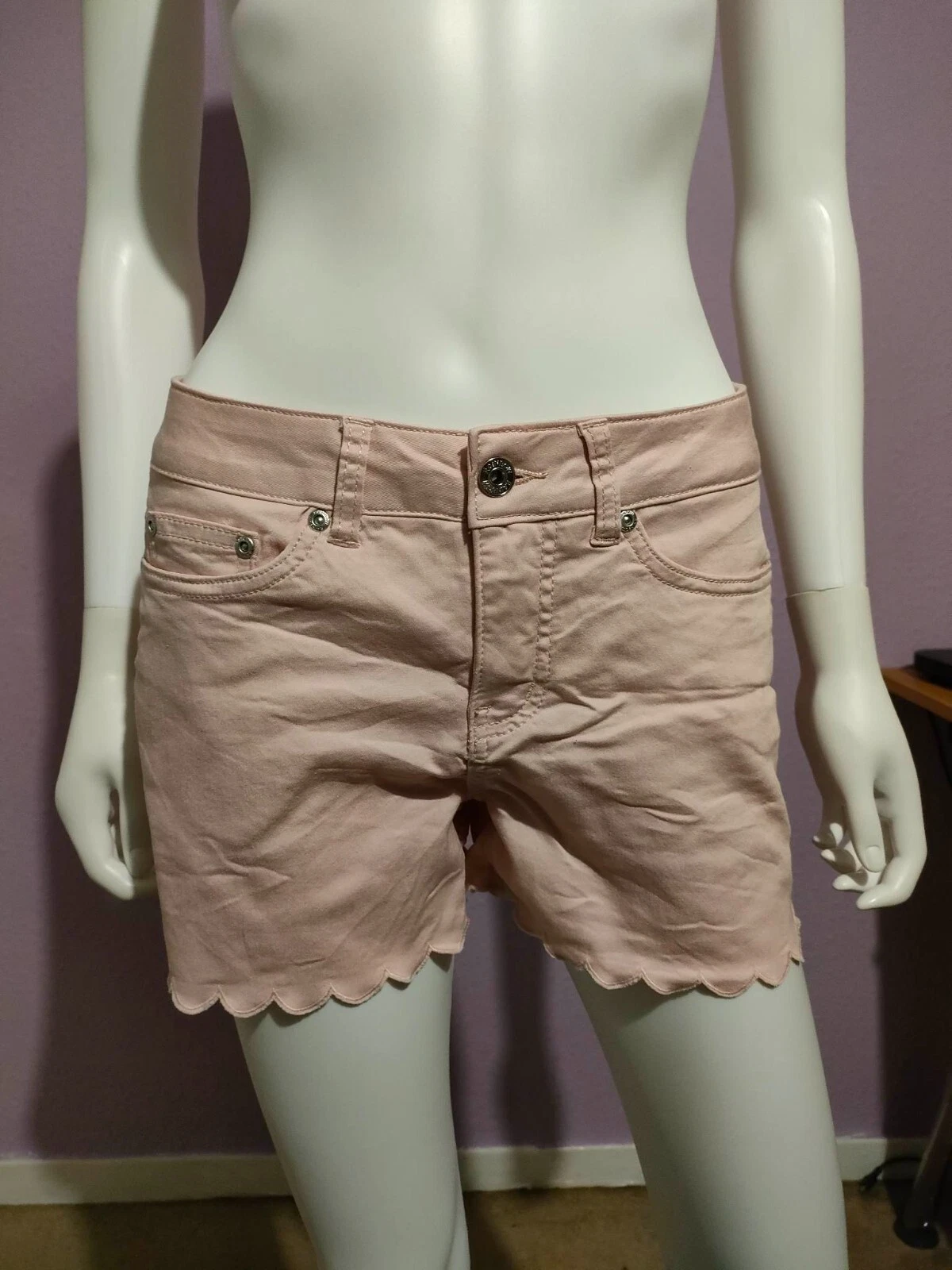 Bonprix Scalloped Hem Shorts Size 10 RRP £30