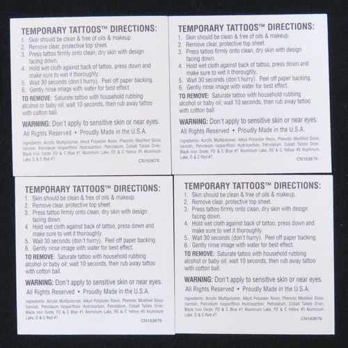 Lot Of 4 WWE Wrestlemania XX 2004 Wrestling Temporary Tattoos - 第 2/2 張圖片