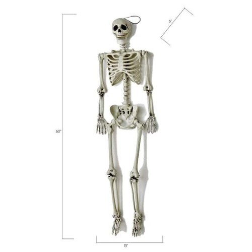 60 in. Halloween Life Size Hanging Skeleton - Picture 2 of 4
