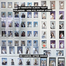 LE SSERAFIM POP-UP POLAROID INSTANT FILM TINCASE MINI PHOTOCARD THE HOT HOUSE