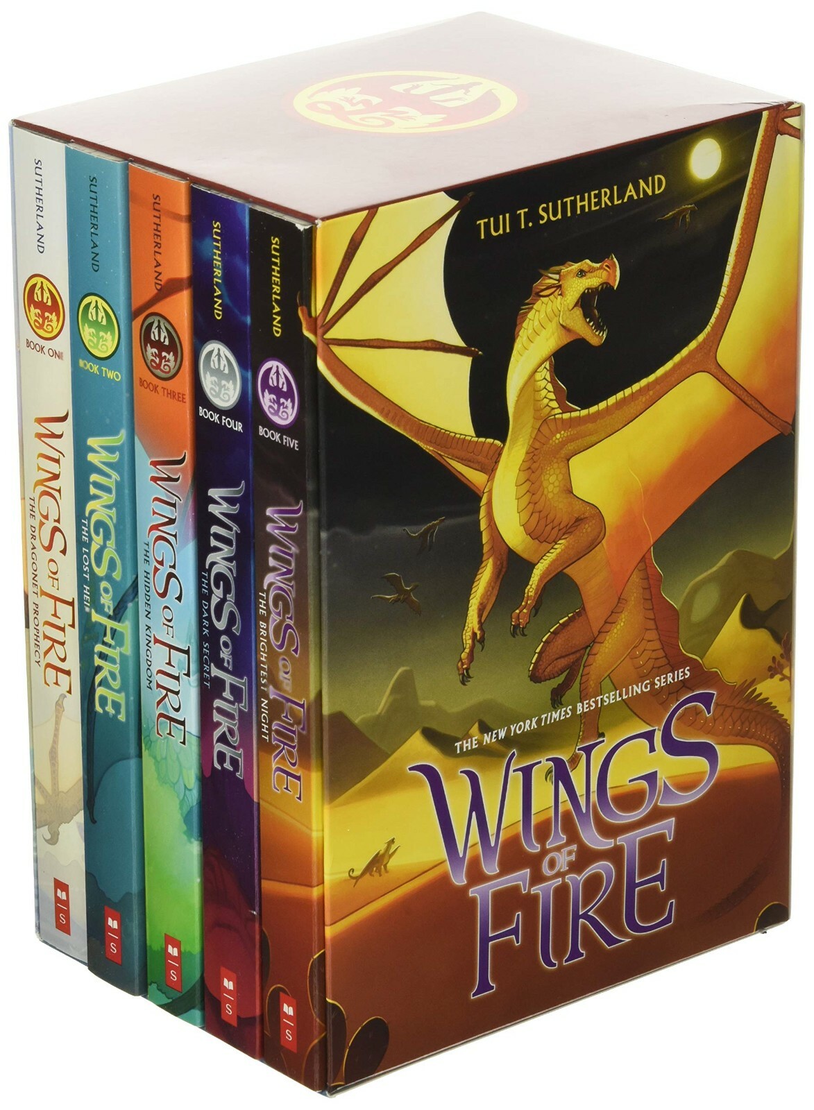 Wings of Fire 5 Books Collection Box Set By Tui T Sutherland (Books 1-5)