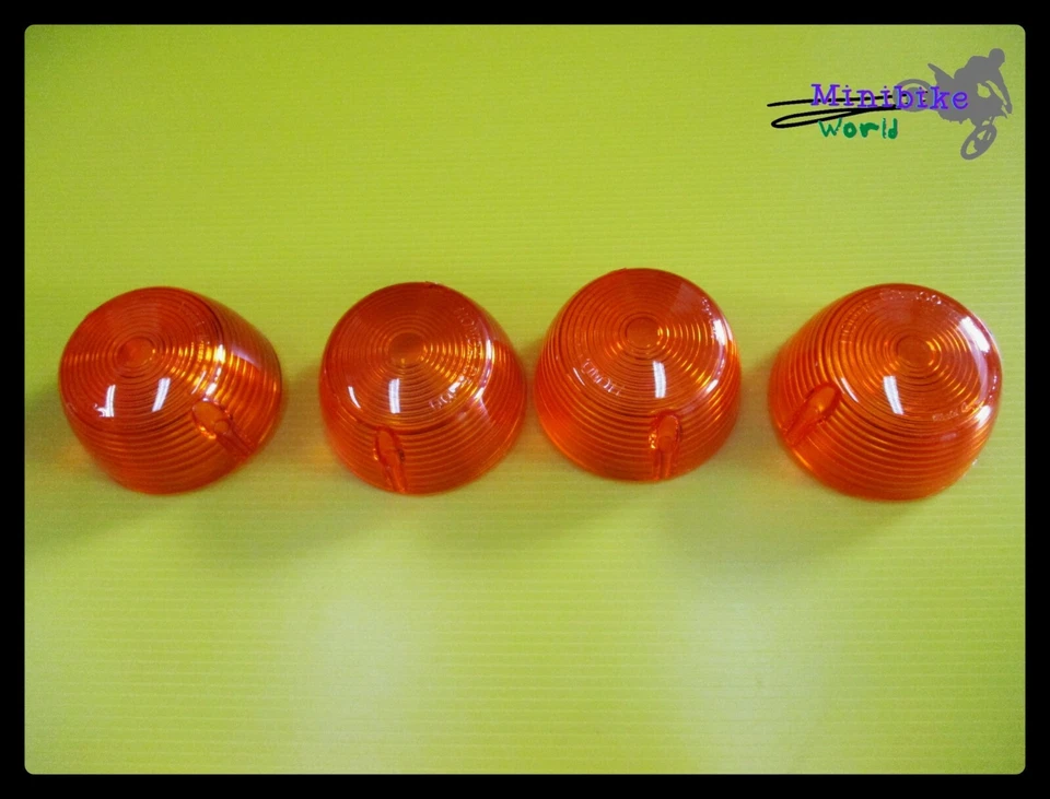 Fit Honda CB100 CL100 SL100 SL125 XL100 Amber Turn Signal Len Set 4Pcs. [mi6200] - Image 2 of 4