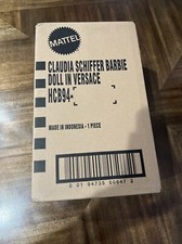 Claudia Schiffer Barbie Doll Supermodel In Versace Gown Brand New! In Hand!