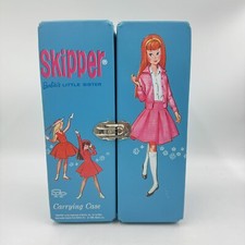 1964 Blue Skipper Barbie Doll Carrying Case Vtg