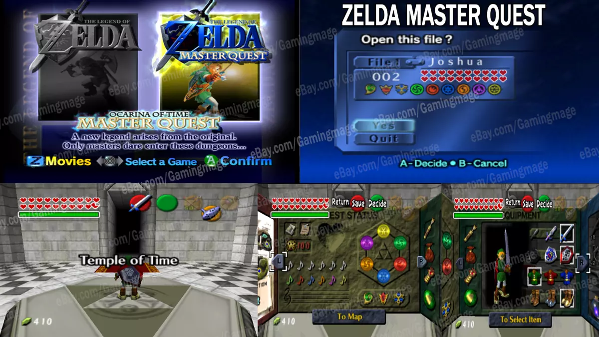 Screenshot of The Legend of Zelda: Ocarina of Time / Master Quest