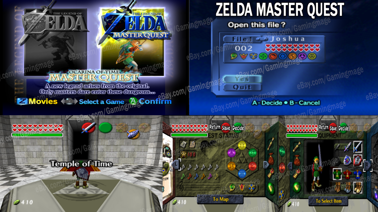 The Legend of Zelda: Ocarina of Time (w/ Master Quest)