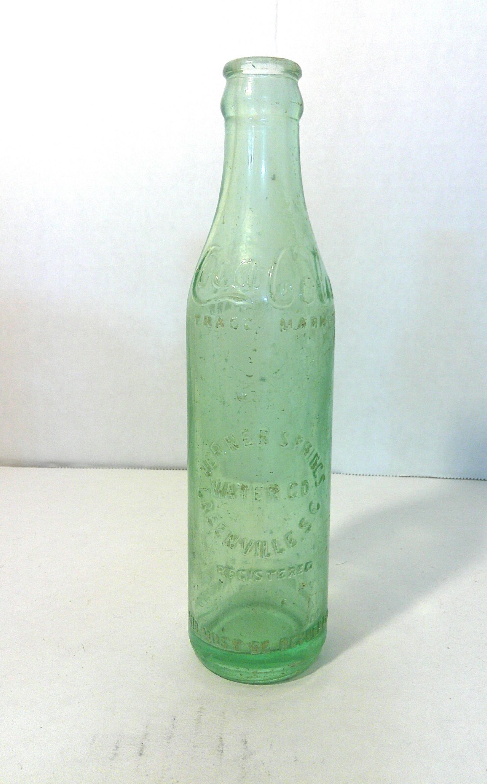 COCA COLA VERNER SPRINGS STRAIGHT SIDED BOTTLE GREENVILLE, SC eBay