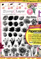 Papercraft Inspirations Magazine Giant Stamp Set  October, 2018  Issue  182