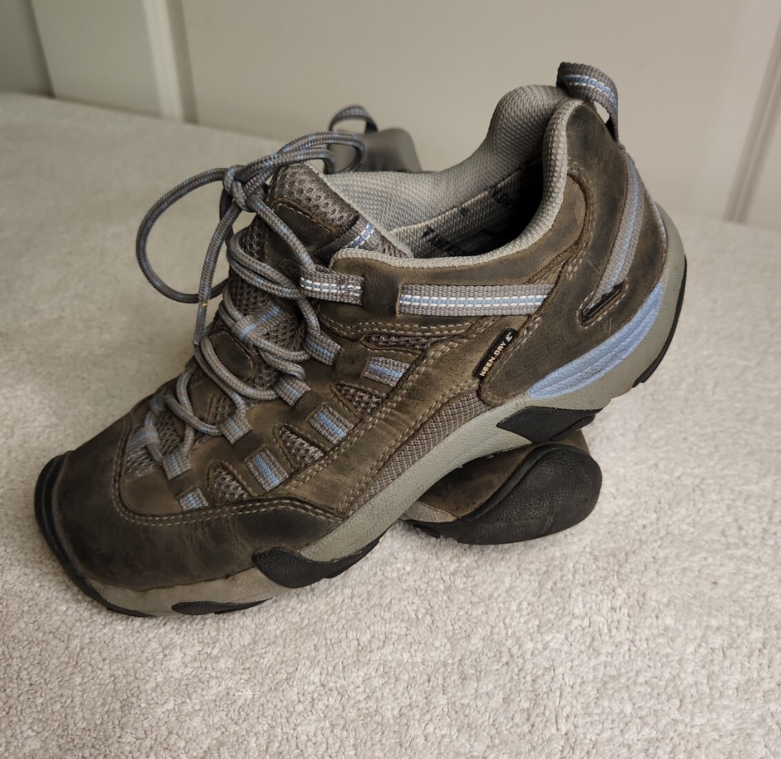 Scarpe da passeggio escursionismo trail con lacci in pelle KEEN da donna taglia 10 5