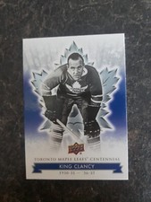 2017 Upper Deck Toronto Maple Leafs Centennial King Clancy Card# 20
