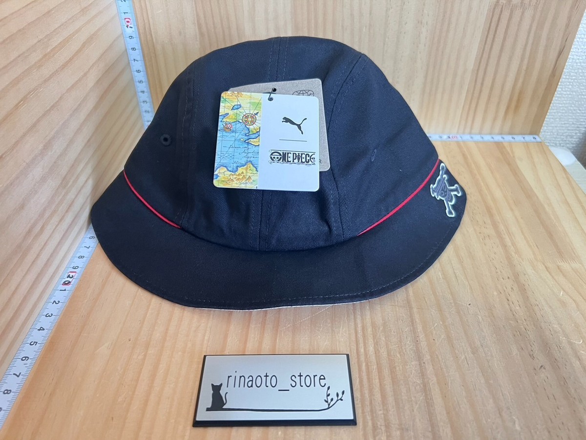 PUMA x ONE PIECE collection Bucket Hat Kids SIZE Black 2024 Japan - Main Image