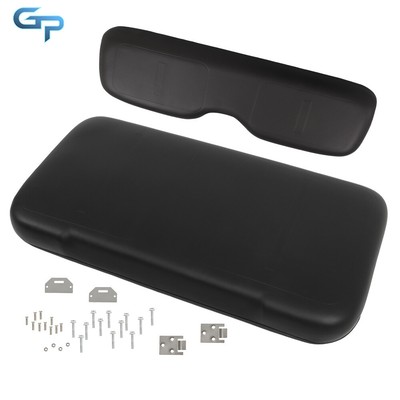 Black Front Seat Cushion W/ Hardware For EZGO Medalist TXT 1994-2013 Models