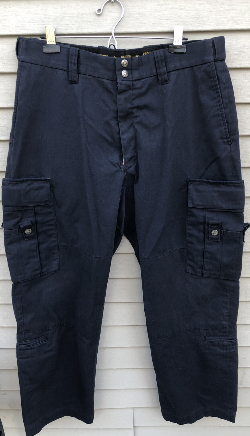 Mens PROPPER Tactical Navy Blue Cargo Pants Size 37 Gem