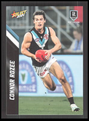 AFL 2024 Select Port Adelaide Connor Rozee 129 Card CB-1-3-D-18