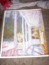 Original Pastel By Peg Humphreys, Covered Front Porch 14 3/4"x 18 3/4"