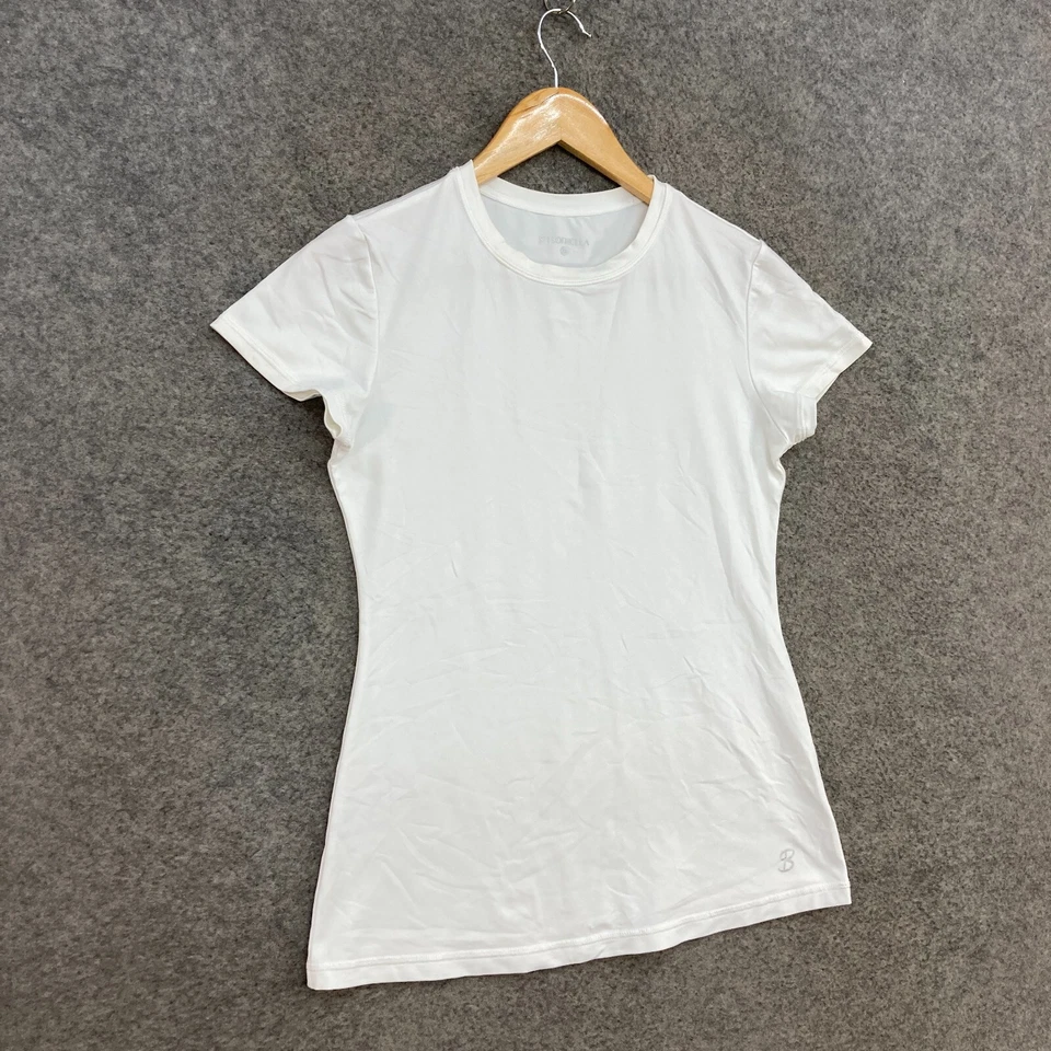 Camisa de golf Sofibella para mujer talla XS extra pequeña blanca manga corta elástica 50016 Foto 2 de 4