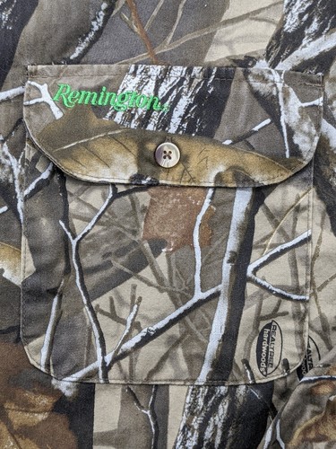 Remington Shirt Realtree Mens 2XL XXL Brown Hunting Woodland Cotton LS - Picture 11 of 15