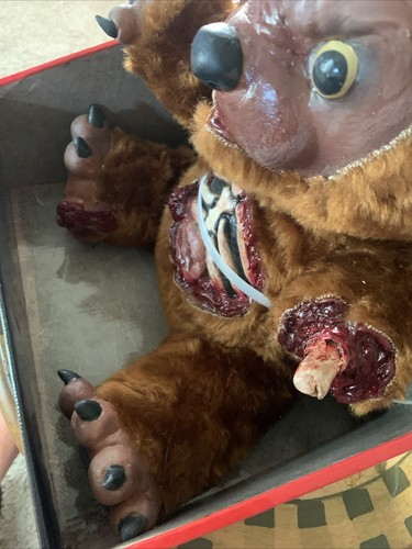 Creepy Bad Teddy Zombie Prop Decoration Adult Halloween. NIB! Ghoulish Prod. - Picture 10 of 12