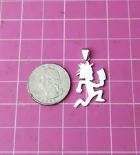 925 Sterling Silver Icp,hatchet man,Charm pendant,necklace,Juggalo,hatchetman