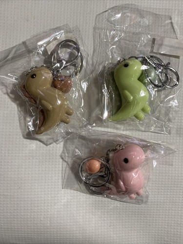 Dinosaur Keychain Acrylic Pendent 2" Lobster Clasp High Quality Bag Accessory - Picture 8 of 8