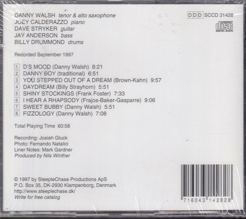 CD: DANNY WALSH QUINTET - D's Mood (NEW) - Bild 2 von 2