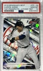 2016 TOPPS BOWMAN AARON JUDGE PSA 10 PRE ROOKIE CARD ATOMIC REFRACTOR GEM MINT
