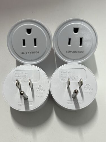 Confezione da 4 Smart Plug, Mini Presa Wifi, Alexa Google Assistant Timer Bianco - Foto 2 di 4