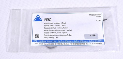 FINO Halteklemme, gebogen, FINO Holding Clamp, Curved, Dental - Picture 2 of 2