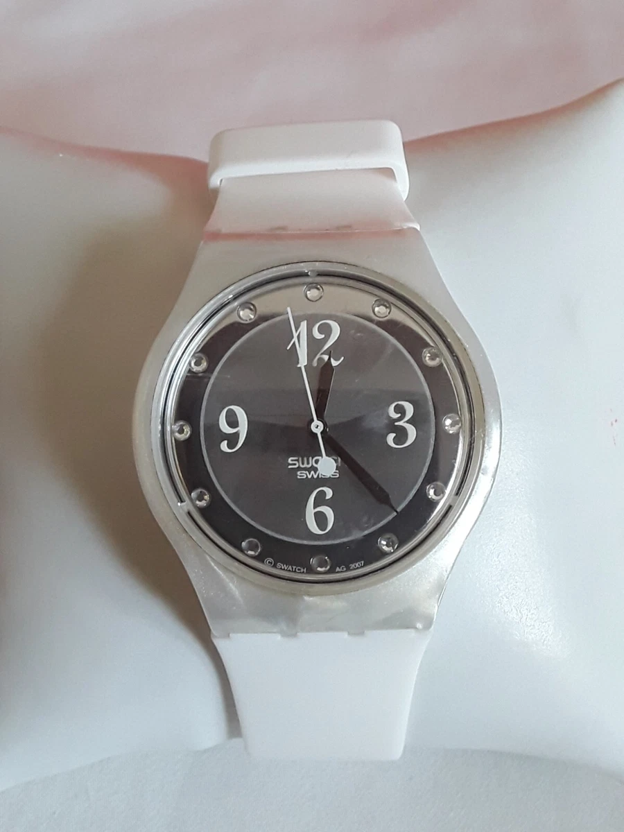 Swatch Vintage Ladies Watch White Feelings SUJW101 on ASUOW701 White Rebel
