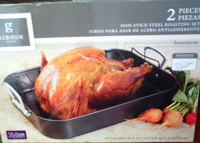Gibson Home 2 Pieces Non-Stick Steel Roasting Set, Broxton 89134.02, Brand New