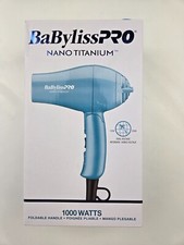 BaBylissPRO Nano Titanium Travel Dryer, Blue -